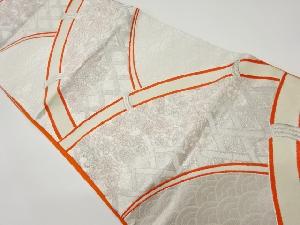 リサイクル 光悦垣に菊・桜・青海波模様織出し袋帯